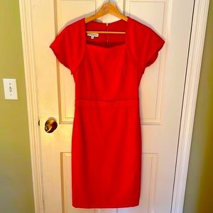 Narcisco Rodriquez red cocktail evening dress